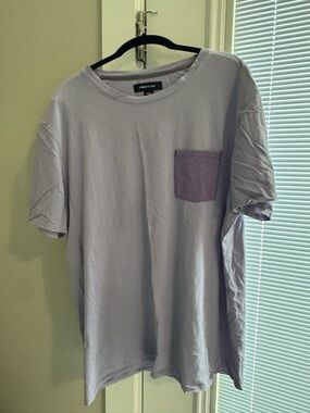 Kenneth Cole Lavender Short Sleeve Pocket Tee - Men